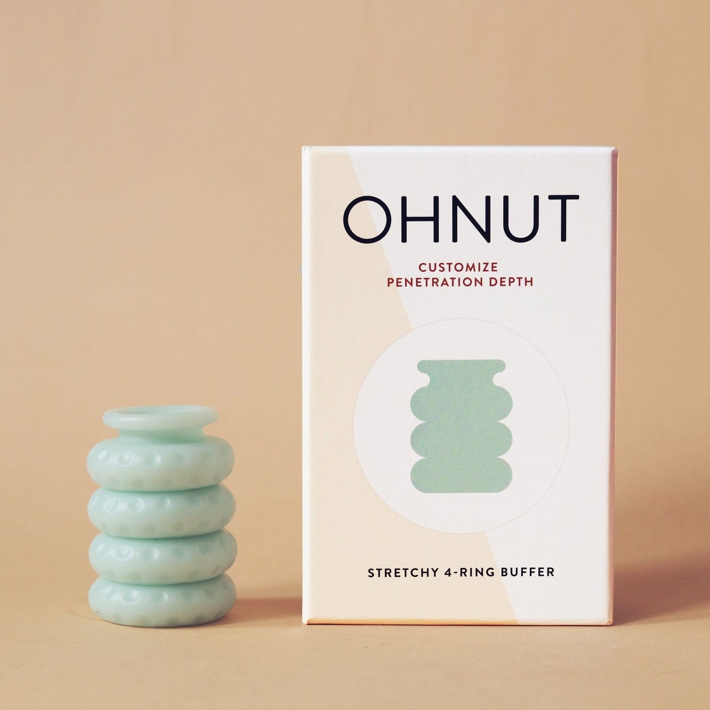 Ohnut zkracovací kroužky Classic | nefritová | set 4 kroužků